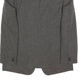 GIORGIO ARMANI Mens Grey Wool Blend Blazer Jacket XL Woven Classic Button