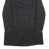 HUGO BOSS Womens Black Cotton Blend Double Breasted Jacket UK 16 Button Closure