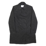 HUGO BOSS Womens Black Cotton Blend Double Breasted Jacket UK 16 Button Closure