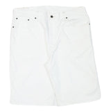 LEVI'S Mens Shorts White Cotton Blend Casual 2XL W38 Stylish Comfortable