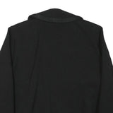 Womens Black Tailored Jacket L Polyester Blend Button Plain Classic Formal