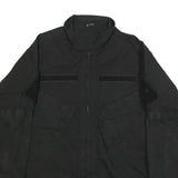 INVADER GEAR Mens Black Cotton Blend Tactical Jacket M Zip Plain Military Style