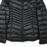 BLAUER Womens Black Quilted Puffer Jacket S Polyester Blend Zip Lightweight