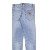 CARHARTT Mens Slim Jeans Blue Denim W28 L32 Zip Cotton Blend Casual Fashion