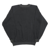 IOU Womens Black Fashion Network Crew Neck S Cotton Graphic Print Sweatshirt