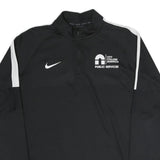 NIKE Mens Black & White City College Norwich Public Services 1/4 Zip L