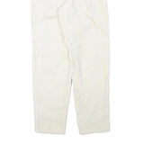 Cream Womens Relaxed Fit Cotton Blend Straight Leg Trousers W25 L29 Casual
