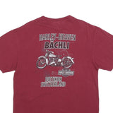 HARLEY DAVIDSON Mens Maroon Graphic T-Shirt L Short Sleeve Crew Neck Bächli