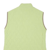 BARBOUR Womens Green Quilted Jacket UK 14 Polyester Blend Zip Sleeveless