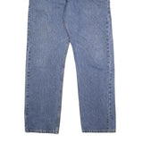 WRANGLER Mens Jeans Blue Regular Straight Denim Medium W34 L30 Classic Fit Zip