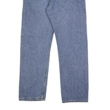 WRANGLER Mens Jeans Blue Regular Straight Denim Medium W34 L30 Classic Fit Zip