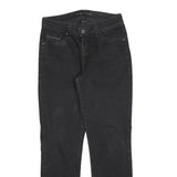 LEVI'S Womens Black Regular Straight Denim Dark Zip W28 L30 Stylish Comfort