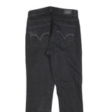 LEVI'S Womens Black Regular Straight Denim Dark Zip W28 L30 Stylish Comfort