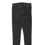 LEVI'S Womens Jeans Black Slim Skinny Denim Medium W26 L28 Stretch Zip