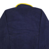 JC PENNY Mens Navy & Yellow USA Olympic Plain Half Zip Pullover Jumper M