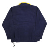 JC PENNY Mens Navy & Yellow USA Olympic Plain Half Zip Pullover Jumper M