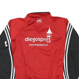ADIDAS Mens Red & Black FC Schlieren Schiedsrichter Zip Jacket M Polyester Blend