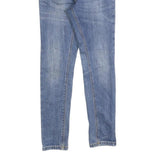 LEE Womens Slim Blue Denim Slim Jeans W25 L25 Stretch Cotton Blend Zip