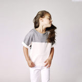 Drop Shoulder Colorblock Tee