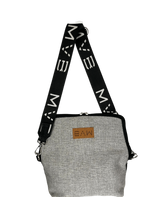 Double-Sided Crossbody Flop Bag soft ash