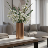 ANYHOUZ Maxery Gold Iron Flower Vase Tabletop Decor – Modern Metal Art Ornament for Living Room Display & Home Crafts