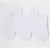 Anyfootwear 5 Pairs Size 10-14 White Men Women Fashion Socks Cotton Long Crew Socks High Quality Office Business Sports Skateboard Knitted Casual