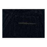 Roccobarocco Cord Trousers - 28W UK 10 Blue Cotton