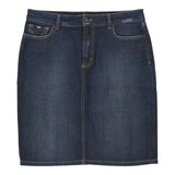 Dolce & Gabbana Midi Denim Skirt - 32W UK 12 Dark Wash Cotton