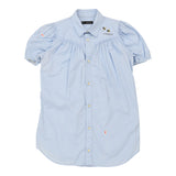 Dsquared2 Short Sleeve Shirt - Large Blue Cotton