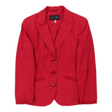 Armani Jeans Blazer - Medium Red Cotton Blend