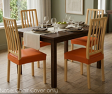 Anyseat Orange PU Leather Chair Cover – Slipcover for Dining, Kitchen, Hotel, Banquet & Living Room Chairs