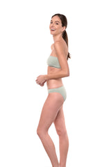 Giovanna Bandeau Bikini Top Sage Green