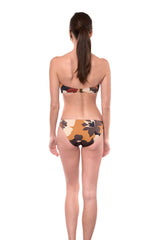 Giovanna Bandeau Bikini Top Floral Print