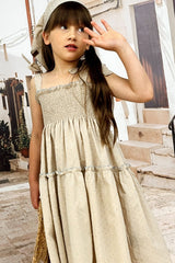 Summer Breeze Girl Dress - Taupe