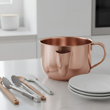 Anygleam Rose Gold Stainless Steel Separator Pot 1000ML – Golden Oil Filter Bowl for Soup, Gravy, Water & Fat Removal Kitchen Tool
