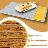 ANYGLEAM Baking Tray Silver 1.5mm Rectangular Perforated Pastry Sheet Pan With Hole