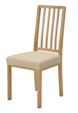 Anyseat Plain Beige Stretch Chair Cover – Washable, Removable Dining & Kitchen Seat Protector