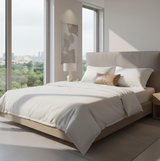 Anycozy Duvet Cover – White Premium Mulberry Silk Comforter Blanket