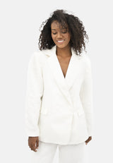 Havana - Oversized Blazer - Porcelain
