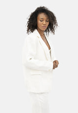 Havana - Oversized Blazer - Porcelain