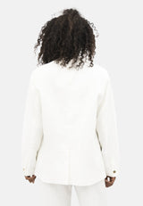 Havana - Oversized Blazer - Porcelain