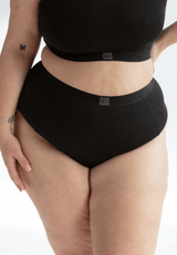 High Waisted Briefs, Black