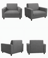 Anyseat 1-Seater Sofa Cover – Ash Grey Style Slipcover for Living Room Chair Protection