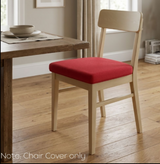 Anyseat Wine Red Plain No Print Chair Cover – Stretch Washable Removable Seat Cover for Dining & Kitchen