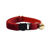 Anypet Small Burgundy Cat Collar with Safety Buckle, Bell & Durable Adjustable Strap – Stylish Comfortable Pet Accessory for Cats