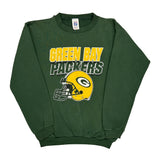 Made In USA, Green Bay Packers Logo Athletics Nfl Sweatshirt - XL Green Cotton