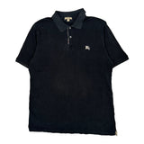 Burberry Brit Polo Shirt - Large Black Cotton