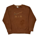 Nike Sweatshirt - Medium Brown Cotton