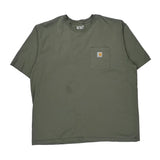 Carhartt T-Shirt - 2XL Green Cotton
