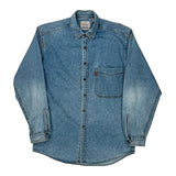 Levis Denim Shirt - Medium Blue Cotton